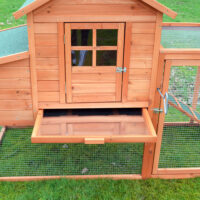 Hühnerstall Hühnerhaus Glucke mit Kotschublade + Freilauf