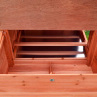 Hühnerstall Hühnerhaus Glucke mit Kotschublade + Freilauf