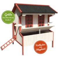 Hühnerstall Hühnerhaus Greta im schwedischen Design