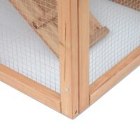 Hühnerstall mit Freilaufgehege und Nistkasten 204x85x93cm