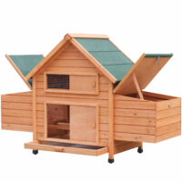 Hühnervoliere Hühnerstall Chicken mit zwei Nistkästen