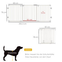 Hunde Absperrgitter Türschutzgitter Haustier Schutzgitter