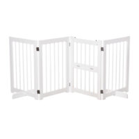Hunde Absperrgitter Türschutzgitter Schutzgitter 215x38x75cm