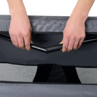 Hundetransportbox Grau Faltbar Hundebox Trage Tasche