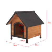 Hundehütte Hundsheim 83x78x88cm aus Tannenholz