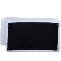 Hundesofa Lang-Plüsch Hundebett Chaiselongue weiss