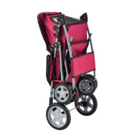 Hundewagen Buggy Niceville mit Regenschutz 73x46x100cm Rot
