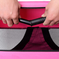 Hundetransportbox M PINK Faltbar Hundebox Trage Tasche