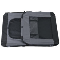 Hundetransportbox Grau Faltbar Hundebox Trage Tasche