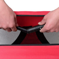 Hundetransportbox M ROT Faltbar Hundebox Trage Tasche