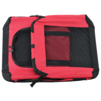 Hundetransportbox M ROT Faltbar Hundebox Trage Tasche