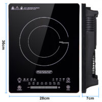 Induktionskochplatte Herdplatte 2000 Watt mit 8 Programmen