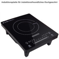 Induktionskochplatte Herdplatte 2000 Watt mit 8 Programmen