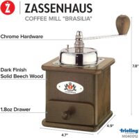 Kaffeemühle Zassenhaus Brasilia dunkel gebeizt