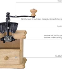 Kaffeemühle Zassenhaus Brasilia mahagonifarben