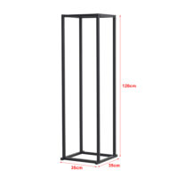 Kaminholzregal Tibro Stahl 35x35x120cm Schwarz