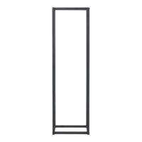 Kaminholzregal Tibro Stahl 35x35x120cm Schwarz