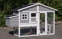 Kaninchenstall 2-3 Hasen Niels Kunststoff Dach und Auslauf