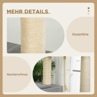 Katzen Kratzbaum Katzenbaum Kletterbaum 59x48x155cm