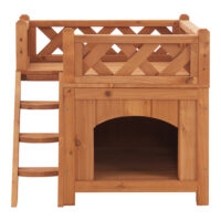 Katzenhaus Pürstein mit 2 Etagen 46x51x50 Holz Natur