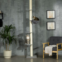 Katzenkratzbaum Deckenhoch 230-250cm mit Hängematte