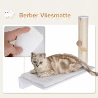 Katzenliege mit Kratzbaum 55x30x50cm