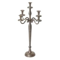 Kerzenständer Leuchter 5-armig Aluminium 60cm massiv