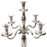 Kerzenständer Leuchter 5-armig Aluminium 80cm massiv