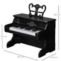Kinder Klavier Mini Piano 25 Tasten schwarz