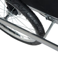 Kinderanhänger Fahrradanhänger mit Fahne für 2 Kinder Veloanhänger