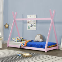 Kinderbett Onjeda 90x200 cm Tipi Rosa