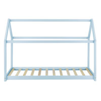 Kinderbett Netstal 90x200 cm Kiefernholz Blau
