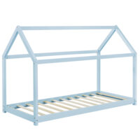Kinderbett Netstal 90x200 cm Kiefernholz Blau