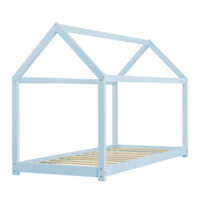 Kinderbett Netstal 90x200 cm Kiefernholz Blau