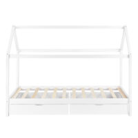 Kinderbett Lund 90x200 cm mit Schubladen Kiefernholz