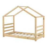 Kinderbett Vardø 70x140 cm mit Matratze Holz