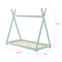Kinderbett Onjeda 70x140 cm Mint