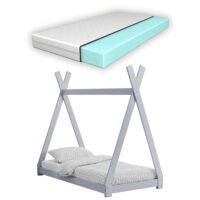 Kinderbett Onejda 70x140 cm mit Matratze
