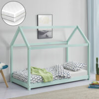 Kinderbett Netstal 80x160 cm mit Matratze Mint
