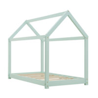 Kinderbett Netstal Haus 80x160 cm Mintgrün