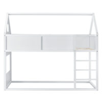 Kinder Hochbett Quedlinburg 90x200 cm mit Lattenrost Holz