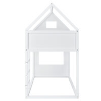 Kinder Hochbett Quedlinburg 90x200 cm mit Lattenrost Holz