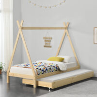 Kinderbett Cree 90x200 cm Tipi Indianer Holz