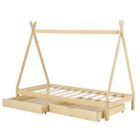Kinderbett Maine 90x200 cm Tipi Indianer Holz