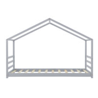 Kinderbett Vardø 90x200 cm Holz Grau