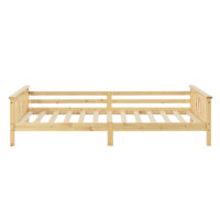 Kinderbett Nuuk 90x200 cm mit Matratze und Staurau  Holz