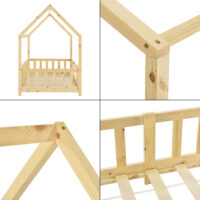 Kinderbett Sisimiut 90x200 cm mit Rausfallschutz