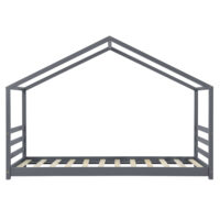 Kinderbett Vardø 90x200 cm mit Matratze Grau