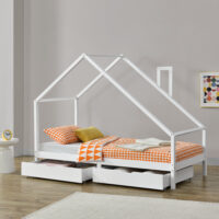 Kinderbett Assling mit 2 Schubkasten 90x200cm