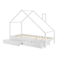 Kinderbett Assling mit 2 Schubkasten 90x200cm